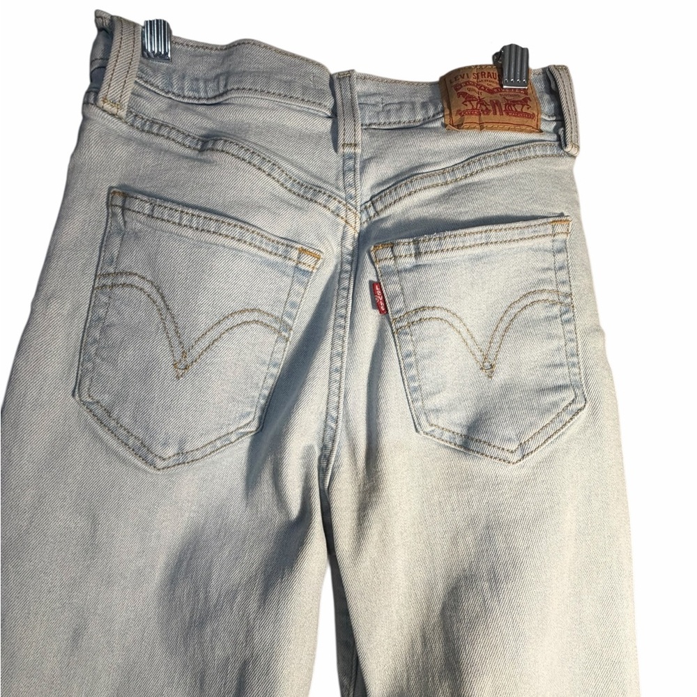 Levis Ribcage Boot Light Wash High Rise Jeans Sz 26 x 33 - Picture 9 of 15